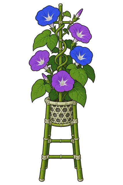 朝顔の花台