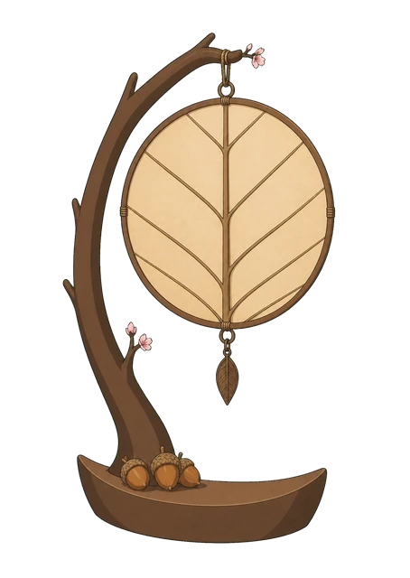 葉模様の飾り