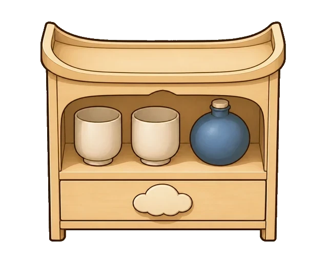 湯のみの小棚