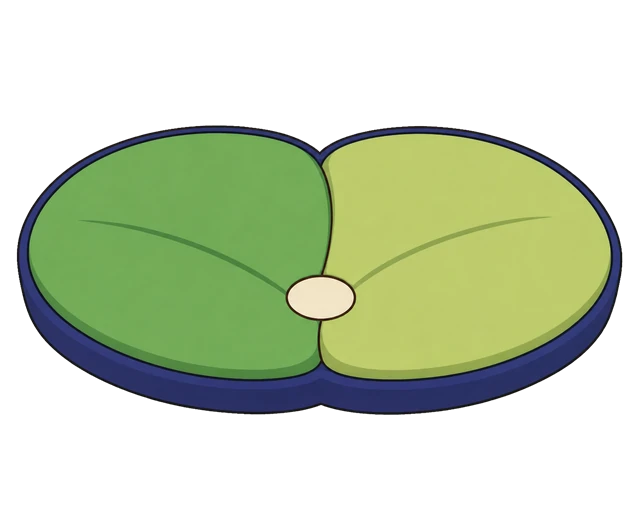 二枚葉の座布団